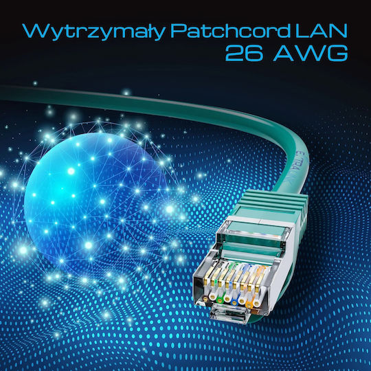 Extralink S/FTP Cat.7 (10Gbps) Network Cable Ethernet 2m Green 7 Pieces