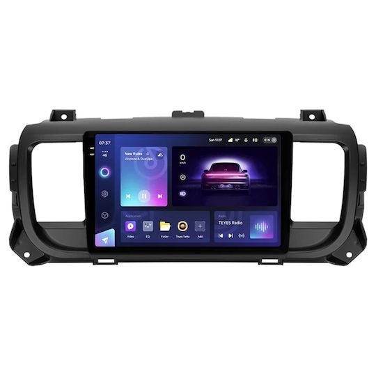 Teyes Cc3 2k Автомобилна навигация Citroen Spacetourer 1 2016-2021 4+32GB 9.5" QLED Осемядрен 2GHz Android 4G Bluetooth 5.1 DSP
