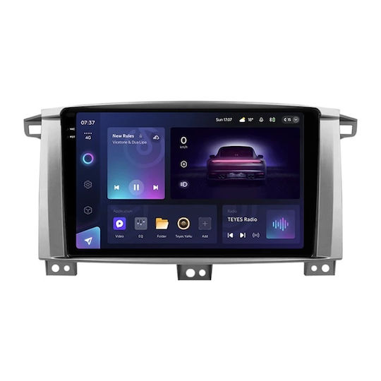 Sistem de navigație auto Teyes Cc3 2k pentru Toyota Land Cruiser Lc J100 2002-2007 4+64gb 9.5" Qled Octa-core 2ghz Android 4g Bluetooth 5.1 Dsp
