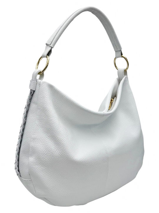 Leather Women's Bag Shoulder White