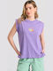 Γυναικείο T-shirt Μωβ