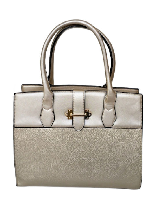 Leather Women's Bag Tote Handbag Beige