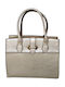 Leather Women's Bag Tote Handbag Beige