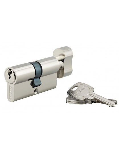 Thirard Κύλινδρος Κλειδαριάς Ασφαλείας 60mm (30-30) με Πόμολο και 3 Κλειδιά