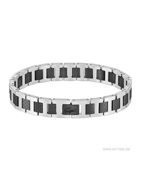 Lacoste Metropole Collection Ανδρικό Βραχιόλι από Ανοξείδωτο Ατσάλι 19cm