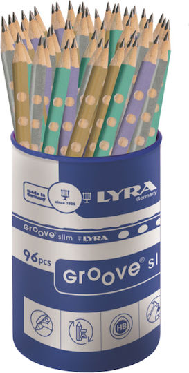 Hb Μολύβι Lyra Groove Μεταλλικό Μωβ Βοηθητικές Εγκοπές 1760130