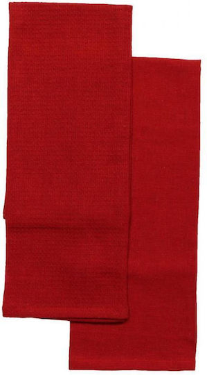 Atmosphera Handtuch aus 100% Baumwolle in Rot Farbe 50x70cm Atmosphera Handtuch aus 100% Baumwolle in Rot Farbe 50x70cm