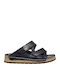 Sandale Casual Damă Flatforme Din Piele Negre