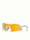 Radar Unisex Ochelari de soare cu Alb Cadru și Galben Polarized Lentilă