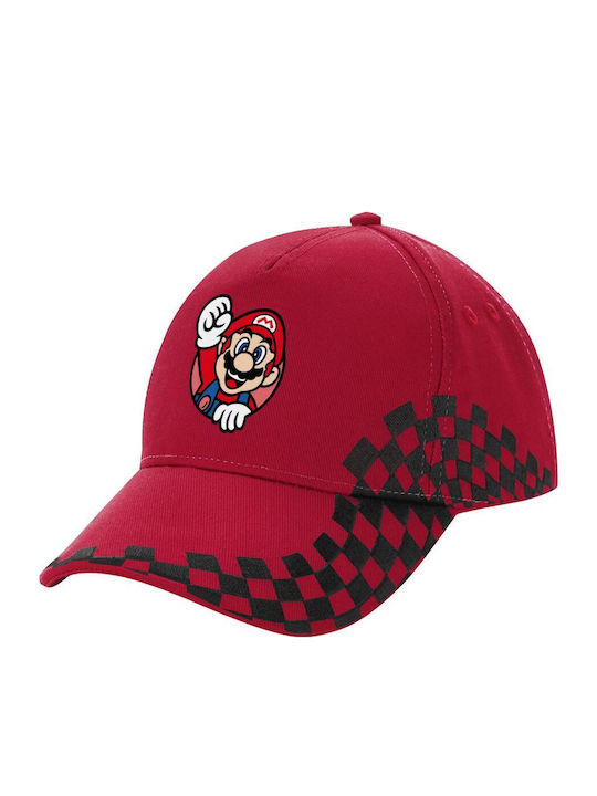 Super Mario Win Adult Hat Ultimate Red Black Racing Scratch 100