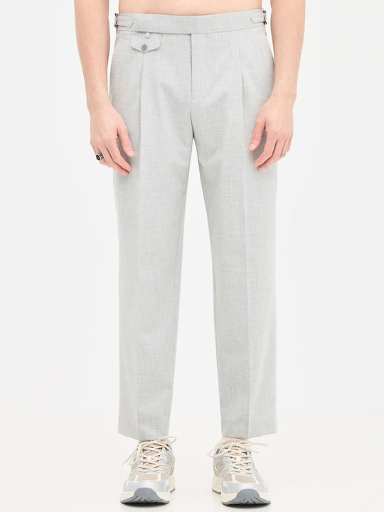 Pantaloni Elastic Light Gray