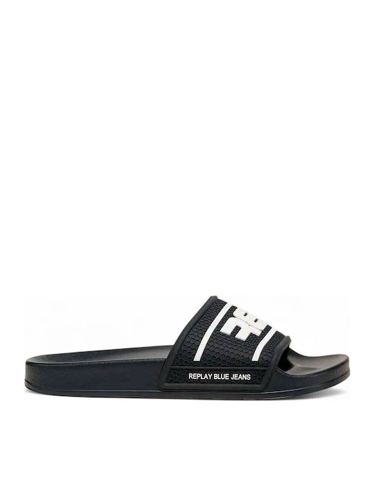 Men's Black Slides