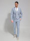 Men's Suit with Vest Sky Blue