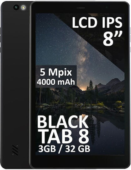 Blow BlackTAB8 4G 8Inci Tabletă (3GB/32GB) Negru