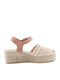 Java 7 Καλοκαιρινές Γυναικείες Πλατφόρμες Μπεζ