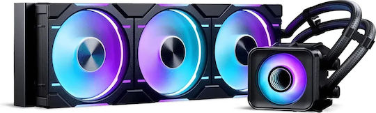 Phanteks Glacier One 360D30 X2 Υδρόψυξη AIO CPU με 3 Ανεμιστήρες 120mm και RGB Φωτισμό