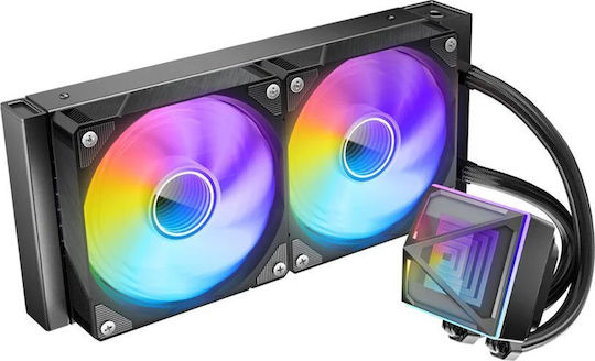 Azza Pyramid 240 Water Cooling System AIO CPU with 2 120mm Fans and ARGB Lighting