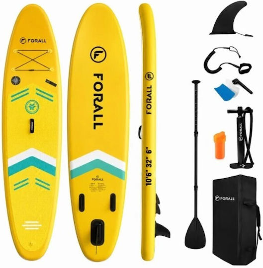 Homeone Дъска SUP с Дължина 3.2m Жълта