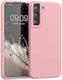 Weiche Silikonhülle Rückseite Oppo Reno 8 Lite Farbe Pink