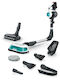 Bosch Unlimited 7 Презареждаща Вертикална Прахосмукачка 2 В 1 Stick И Ръчна 18V Тюркоазена