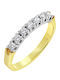 Ring with Diamond made of Gold 18K