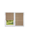 Atmosphera Rattan Effect Στόρι Σκίασης Μπαμπού σε Καφέ Χρώμα Π150xΥ180εκ.