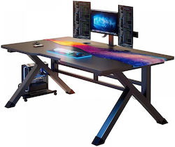 Γραφείο Gaming 120x60x76εκ. Μαύρο