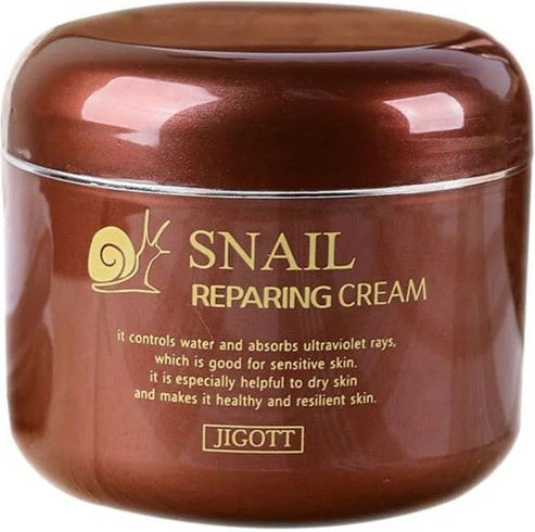Jigott Snail Reparing Ενυδατική Κρέμα Προσώπου με Έκκριμα Σαλιγκαριού 100ml