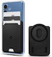 Spigen MagFit Wallet Tesatura / Silicon Negru (Galaxy S25)
