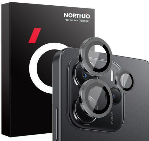 Northjo Camera Protection Metal Frame Black for the Xiaomi Redmi Note 14 4G