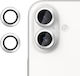 Kalebol Kameraschutz Gehärtetes Glas Silver für das iPhone 16
