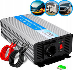 Extralink Car Inverter Pure Sinewave 1500W to Converter 12V DC in 230V AC with 1xUSB Extralink Car Inverter Pure Sinewave 1500W to Converter 12V DC in 230V AC with 1xUSB