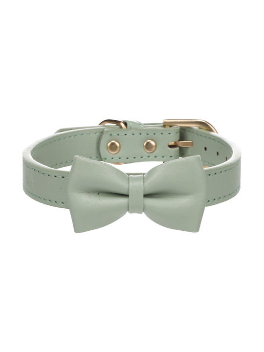 Flamingo Collar Bow Tie Nela Mint Green Medium 36-44cm X 20mm X 4mm