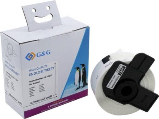 G&G Selbstklebende Etikettenrollen 29x90mm 1Stück