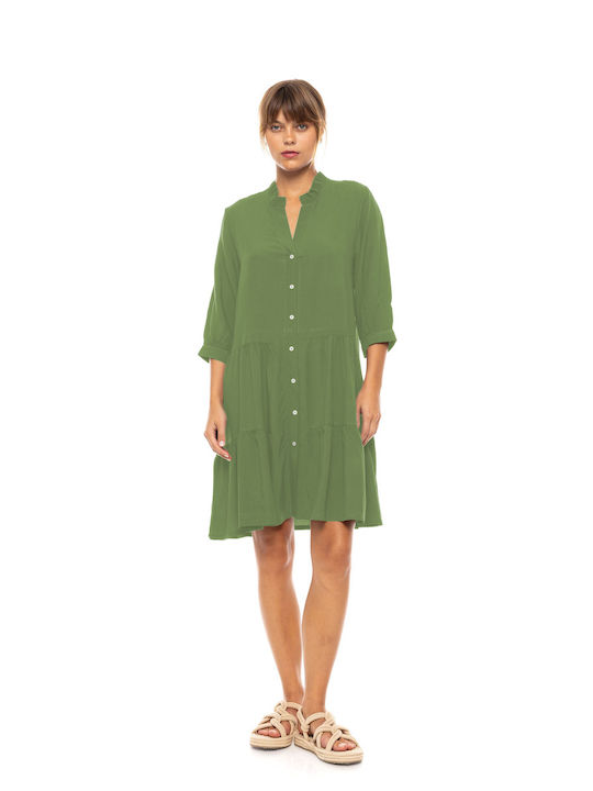 Pink Label Women's Caftan Beachwear Aspen Green