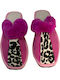 Winter Women's Slippers with Fur Fuchsia