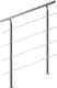 Monzana Balustrade Stainless Steel Length 100cm 4 Bars