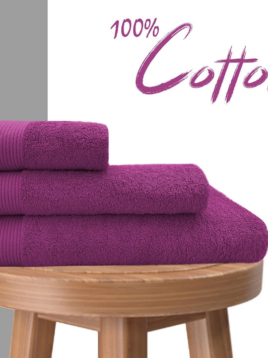 My Home Luxury Hand Towel 30x50cm Purple Weight...