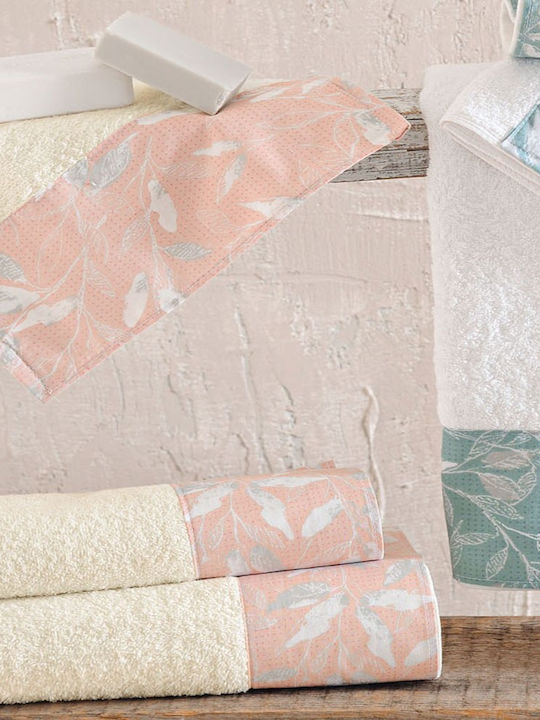 Rythmos Set of Bath Towels 3 pcs Loreta Salmon Weight 500gr/m²
