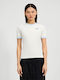 Teriasca Damen Sportlich T-Shirt Ecru