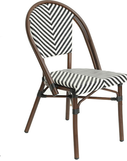 Fotoliu Akira White/Black/Brown 48x56x86cm Fotoliu Akira White/Black/Brown 48x56x86cm