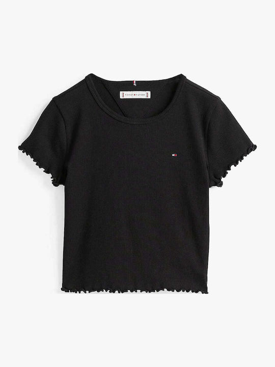 Tommy Hilfiger Kids Top Short-sleeved Black Ess...