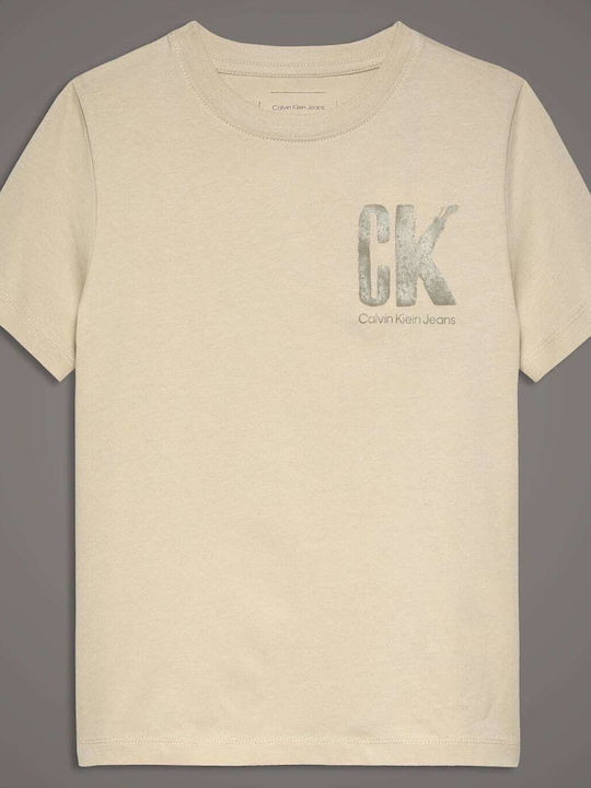 Calvin Klein Παιδικό T-shirt Μπεζ