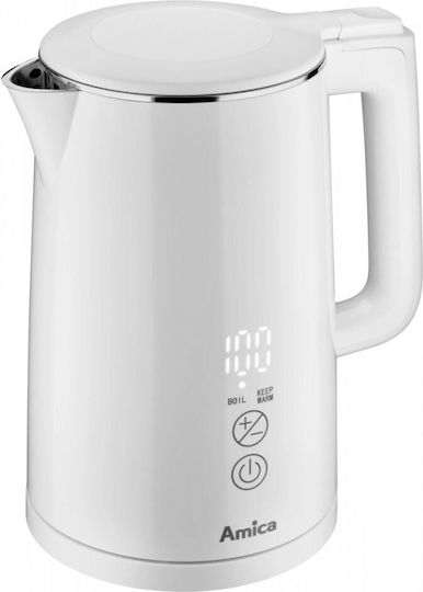 Amica Βραστήρας 1.5lt 2200W Λευκός
