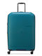 Delsey Anvers Μεγάλη Βαλίτσα Ταξιδίου Σκληρή Teal Blue με 4 Ρόδες Ύψους 75.5εκ.