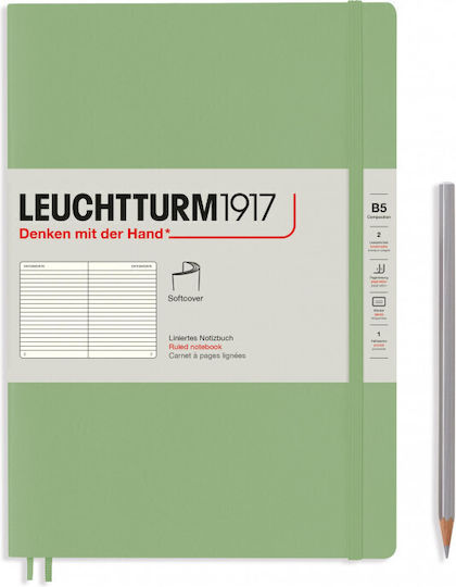 Leuchtturm1917 Тетрадка 123 Листа B5 На райета Зелен