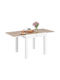 Tisch Ausziehbar White 160x80x75cm