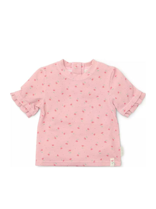 Παιδική Μπλούζα Κοντομάνικη Blush Sunny Flowers