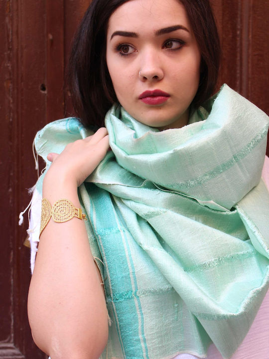 Women's Silk Scarf Turquoise