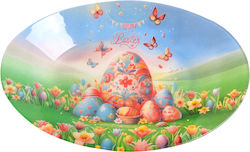 Ovale Osterglasplatte Mehrfarbig 30x20cm Marva ...